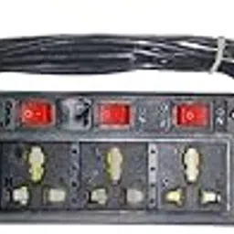 Unique Electricals 125 volts Extension Cable Box Extension Cords (6 Sockets 6 Switch, Black, 3 Meter)-picture-35