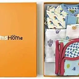 MOM'S HOME New Born Baby Hospital Essentials Gift Box Multicolor - Pack of 27 Items-picture-27