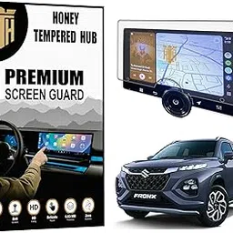 HONEY TEMPERED HUB GLOSSY Screen Guard For NIPPON SINGLE KNOB 9 INCH [with MIC RST HOLE] Android Car Stereo System | Infotainment Display Protector || Aftermarket TouchScreen Music Audio Player Accessory 2025 [Not Tempered Glass]-picture-30