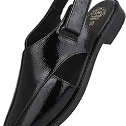 alberto torresi 88772 Patent Crinkle Peshawari Sandal With Padded Insole-picture-23