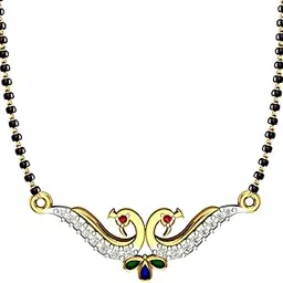 dishis 14K/18K Yellow/Rose/White Gold Designer Mangalsutra for Women-picture-29