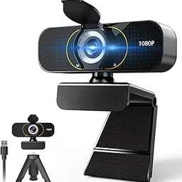weishin 1080P Full HD Webcam, Built-in Mic, Tripod, Privacy Cover, Auto Light Correction, and Plug-and-Play USB. for Desktop PC or Laptop Computer. Perfect for Streaming, and Video Conferences.-picture-22