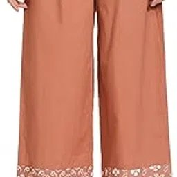 amazon brand - myx Women's Relaxed Fit Mid Rise Palazzo-picture-16