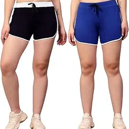 diaz Womens Regular Casual wear Relax fit Shorts- Pack of 2-picture-24