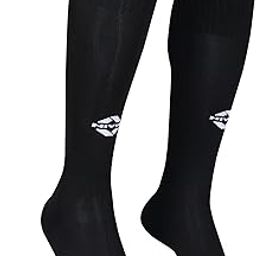 Nivia Classic Football Stockings, Micro Yarn Stocking, for Men & Women, Knee Length, Soccer Stockings (Black) Size-M-picture-5