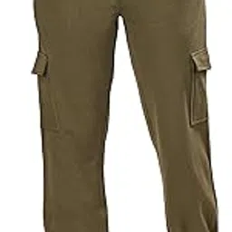 imperative Pure Cotton Women Cargo Joggers | Summer Track Pants for Women with Side Pockets | Loose Yoga Pants.-picture-18