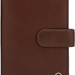 da milano Leather Passport Case - Brown (10038A)-picture-27