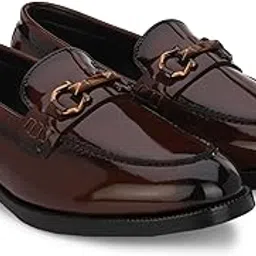 stanphord Mens Ascent Formal Shoes |Patent Faux Leather Office Wear Slip-on Shoes | Shinny & Glossy | Buckle Design | Comfortable |Perfect for Formal Wear, Business Casual, and Parties-picture-35
