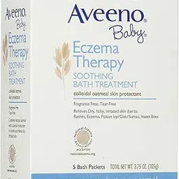 Aveeno Baby Eczema Therapy Soothing Bath Treatment - 3.75 oz - 5 ct by Aveeno Baby-picture-32