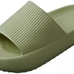 atorse 2xUnisex Home Slippers Men and Women House Slipper for Bathroom Green 36-37-picture-20