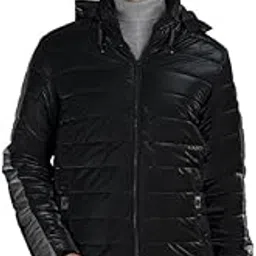 Men Winter Wear Full Sleeves Stylish Hooded Quilted and Puffer Jacket-image-3