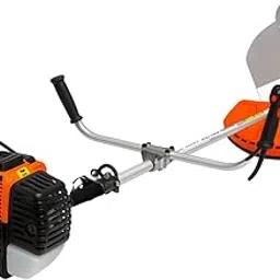 VOLTZ VX44F Brush Cutter 4 Stroke Side Pack Cutter Machine 52cc Extra Power Torque Engine | with Heavy Duty 80 Teeth, 3 Teeth Blades and Tap & Go for Grass Trimming, Lawn Cutting, etc (Fuel Power)-image-0