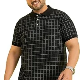 bigbanana Men's Regular Fit Checked Polo Tshirt image 1