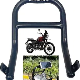 Dhe Best Bike Metal GPS Mount Frame Mobile Holder Mount Bar Black BS3/BS4 Model 2015 to 2023 Suitable for RE Himalayan-picture-20