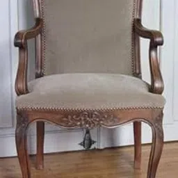 Shilpi Antique Hand Carved Armrest Dining Chair, Brown, Solid, Wooden, Sheesham, Adult, Indoor, Office & Dining Room, 21"W x 21"D x 40"H, No Assembly Required-picture-14