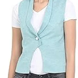 ecoline clothing Eco-Friendly Women's 50/50 Blend Shawl Collar Waist Coat-picture-11