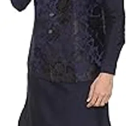 manyavar Men's Silk Blend Kurta-picture-24