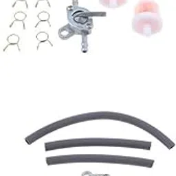 ZOOMELLA 6mm Fuel Filter Petrol Pipe Hose Line + 4 Clips + Tank Switch Red&Black-picture-14