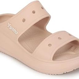 yoho Double Strap Clog Sandals for Women | Cushioned Footwear | Lightweight | Waterproof Sandals for Women-picture-0