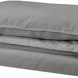 Ikea ÄNGSLILJA Duvet Cover and Pillowcase Set, Grey, 150x200/50x80 cm-picture-12