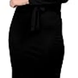 vigita lifestyle Women's Solid Bodycon Dress, Stylish Lycra Fabric Crew Neck, Full Sleeve Casual Fit & Flare Slim Fit Western Bodycon Dress for Party, Office Meetings, Night Clubbing, Dating-picture-23