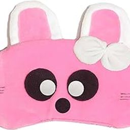 Juzzii Silk Velvet Cute Baby Doll Sleeping Blind Eye Shade Mask For Women Girls Kids Boys(Pink) Model No.27-picture-21