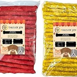 Tails Of Joy Dog Chew Sticks Munchy (1 Kg) 500 G Mutton & 500 G Chicken Flavour Mix,Premium Rawhide Dental Chews for All Breeds,Long-Lasting Dog Treats for Healthy Teeth & Gums-picture-30
