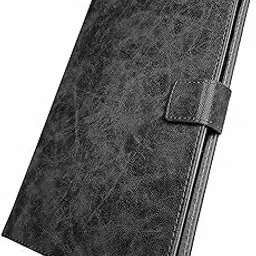 M Cart Synthetic Leather Flip Cover Case Back Card Slots Stand for Samsung Galaxy Tab A 10.1" 2019 Launch SM-T510/SM-T515 (Leather Flip Grey)-picture-30