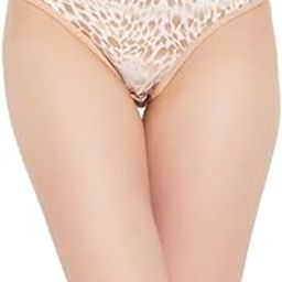 clovia Women's Polyamide Low Waist Outer Elastic Bikini Panty - Beige-picture-42