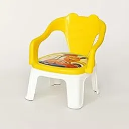 Toyify Kids Plastic Chair with Cartoon Print – Sturdy & Comfortable Backrest Chair for Toddlers | Study Chair for Boys & Girls (Yellow)-image-8