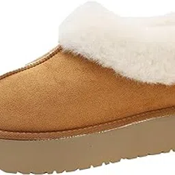 lyla Women's Snow Boots Casual Round Toe Ankle Booties Anti Slip Short Boots 36 Brown-picture-44