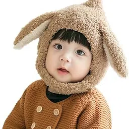 syga Baby Hats for Winter Cap,Cute Rabbit Ears Proction Head Hooded for Kids,Toddler Infant for 1-5 Years-picture-35