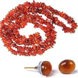 reiki crystal products Natural Carnelian Necklace Mala With Earring Set For Reiki Healing And Crystal Healing Stone For Women-picture-20