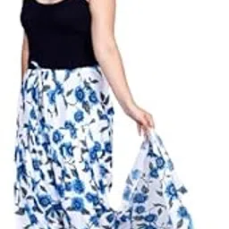 KHEEAA Fashion's Womens FLOWER Cotton Printed Patiala Salwar with Matching Dupatta (Free Size)-picture-35