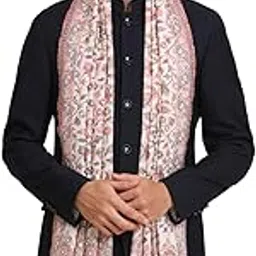 zamour Floral Kani Stole for Men, Soft Polywool Material Traditional Kashmiri Shawl for Winter-picture-38