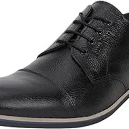 seeandwear Leather Shoes for Men. Branded Black Lace up Pointed Formal Shoe.-picture-24