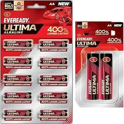 Eveready Ultima Alkaline AA Battery Pack of 12 | 400% Longer Lasting, Anti-Leak Turbolock Technology, Eco-Friendly Batteries for High-Drain Devices Household Devices & Toys-picture-21