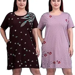 d-line collection Women's Cotton Plus Size Printed Long Tshirt with Pockets and Side Slits Multicolor (Pack of 2,155)-picture-22