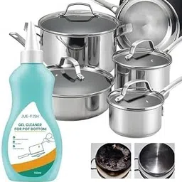 Vichip Magic Gel Cleaner for Pots and Pans, 150ml Gel for Stainless Steel Pot Cleaner, Wash Pot Gel Cookware Blackening Agent Burnt Iron Pot Bottom (Pack of 1)-picture-11