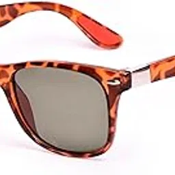 back boon Premium Square Polarized Sunglasses | UV Protection Sunglasses | Light Weight, Matt Finished, Premium Looks | TR90 Sunglasses | Men & Women | Medium (GREEN TIGER)-picture-24