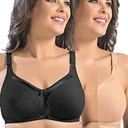 sonari Zoya Women's Non Padded Full Coverage Bra Pack of 2-picture-32