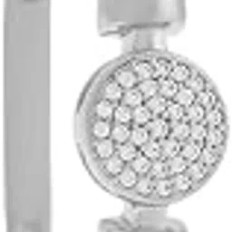 kushal's Fashion Jewellery White Rodium Polished Zircon Kada With Locking System |Best For Gifting, Bride, Bridemaids & Special Occasion | Zircon Kada For Women - 411338-picture-10