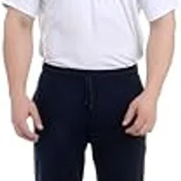 GLANZ COMFORT WEAR Male Lower Cotton Hosiery Navy Blue with Strip-image-19