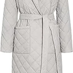 myaddiction Winter Windproof Jacket Casual Sashes Women Parka Long Straight Coat Gray S Clothing Shoes & Accessories | Womens Clothing | Coats & Jackets-picture-14