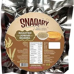 Snaqary Roasted Gujarati Jowar Khakhra (200g) - Pack of 2 | Wholesome Millet Delight | 100% Natural, Healthy, and Delicious Snacks for guilt-free munching-picture-25