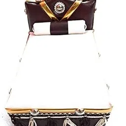 FUTUREZ KEY Wood Laddu Gopal Bed (7 inch, White-picture-11