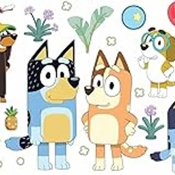 GADGETS WRAP Bluey Family and Friends Peel and Stick Wall Decals-picture-19
