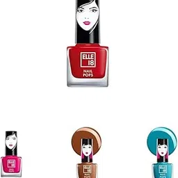 Elle 18 Matte, Glossy Finish Nail Pops Combo(Pack of 4)-picture-20