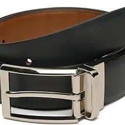 tybelt Genuine Italian Reversible Leather Belt for Men | Adjustable Waistband up to 42 Inches |Formal Belts for Men | Men's Belt for Any Occasion | Black & Brown (Pack of 1)_72-picture-14
