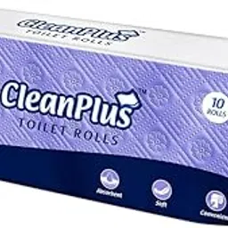 CleanPlus Toilet Tissue Rolls Pack of 10 (2 Ply, 200 Pulls) 2 Packs-picture-67
